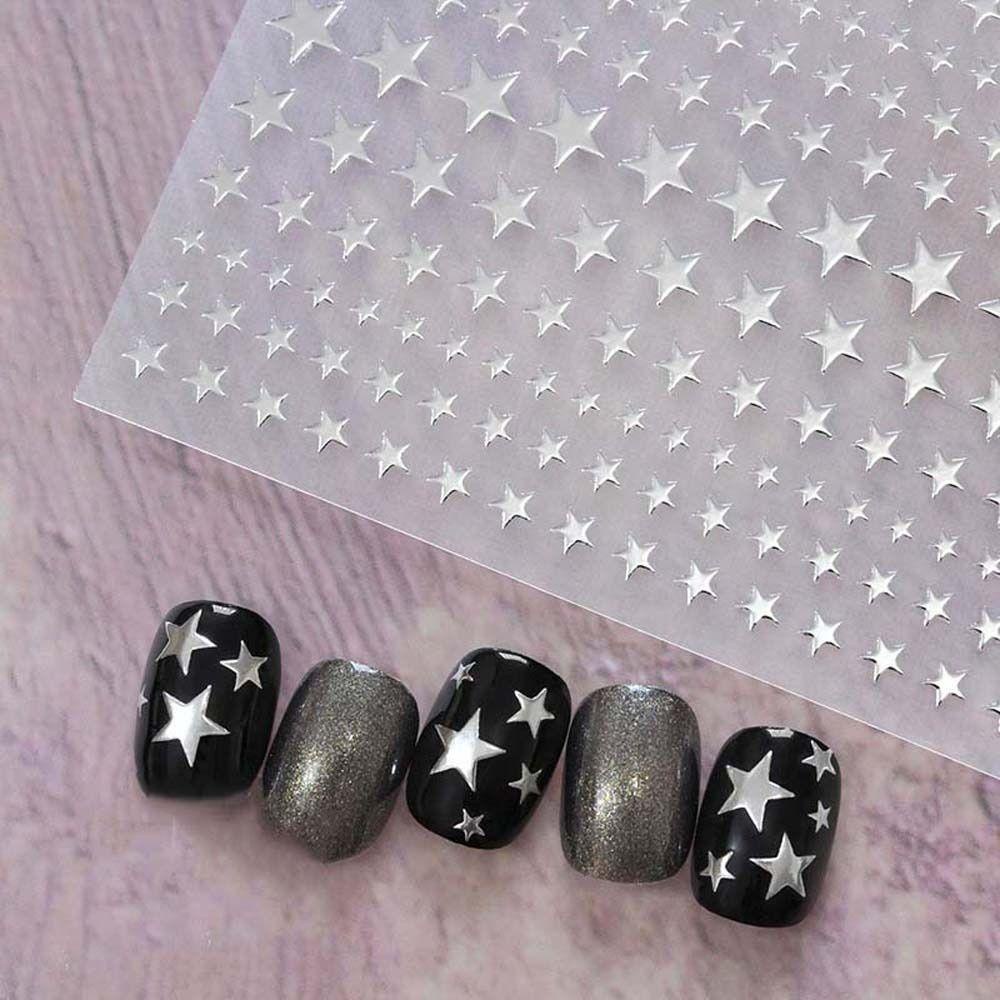 Needway Bintang Stiker Kuku Kreatif Ins Gaya Perekat Diri Manikur Aksesoris Korea Nail Art Nail Art Dekorasi