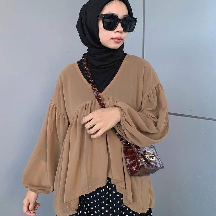 "MGR.09De22ᴿ" BLOUSE OUTER CERUTY PREMIUM / INZA BLOUSE CERUTI ORI / DEALOVA BLOUSE OUTER BAHAN CERU