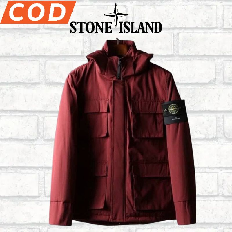 FREE TOTBAGS - JAKET PARKA SEMI STONE ISLAND UNISEX FULL TEG