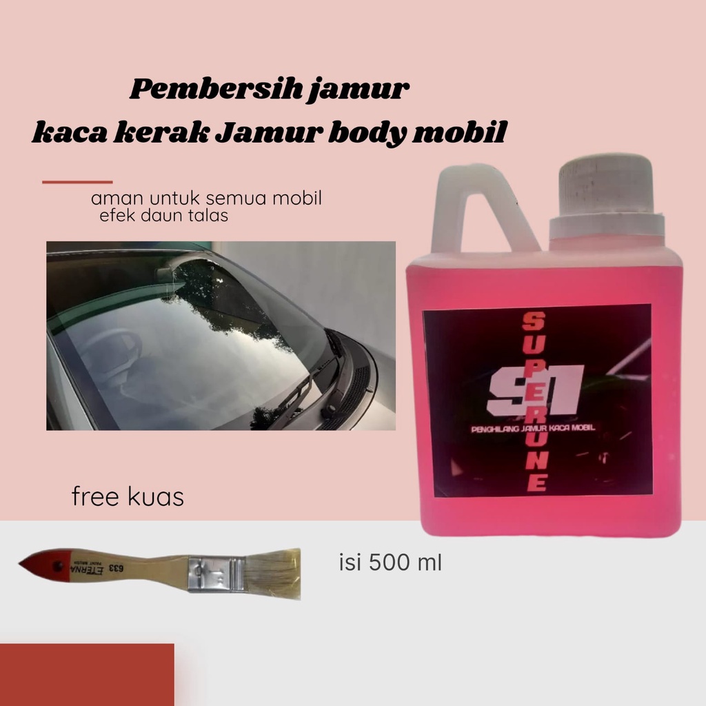 SUPER ONE PEMBERSIH JAMUR KACA KERAK BODY MOBIL 500 ML