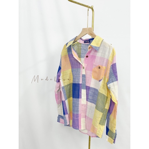 MDLV ~ 4191 Square Shirt Kemeja Premium Kemeja Import Kemeja kotak Kemeja Casual Fashion Import