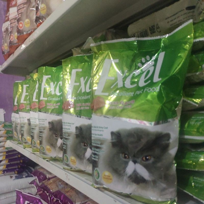Makanan kucing Excel donat rasa tuna (ijo)