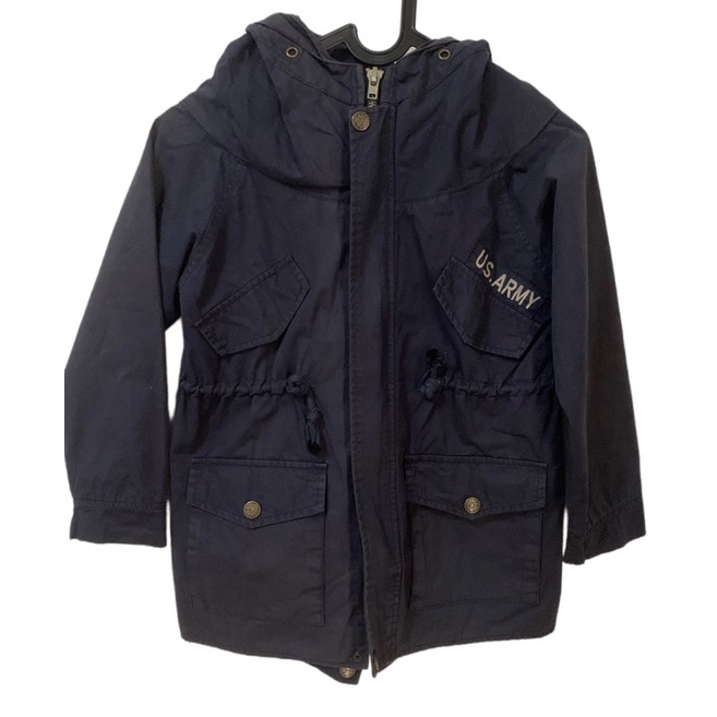 Jaket parka size kecil second murah-jaket parka murah bagus second-jaket parka size s warna navy-jak