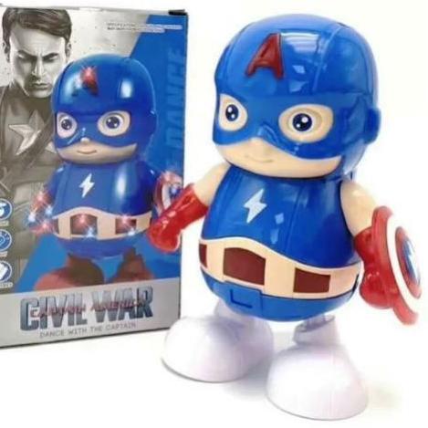 NJG.10De22e ‑ Dance hero Iron man Bumblebee captain Amerika kapten Amerika boneka goyang mainan anak