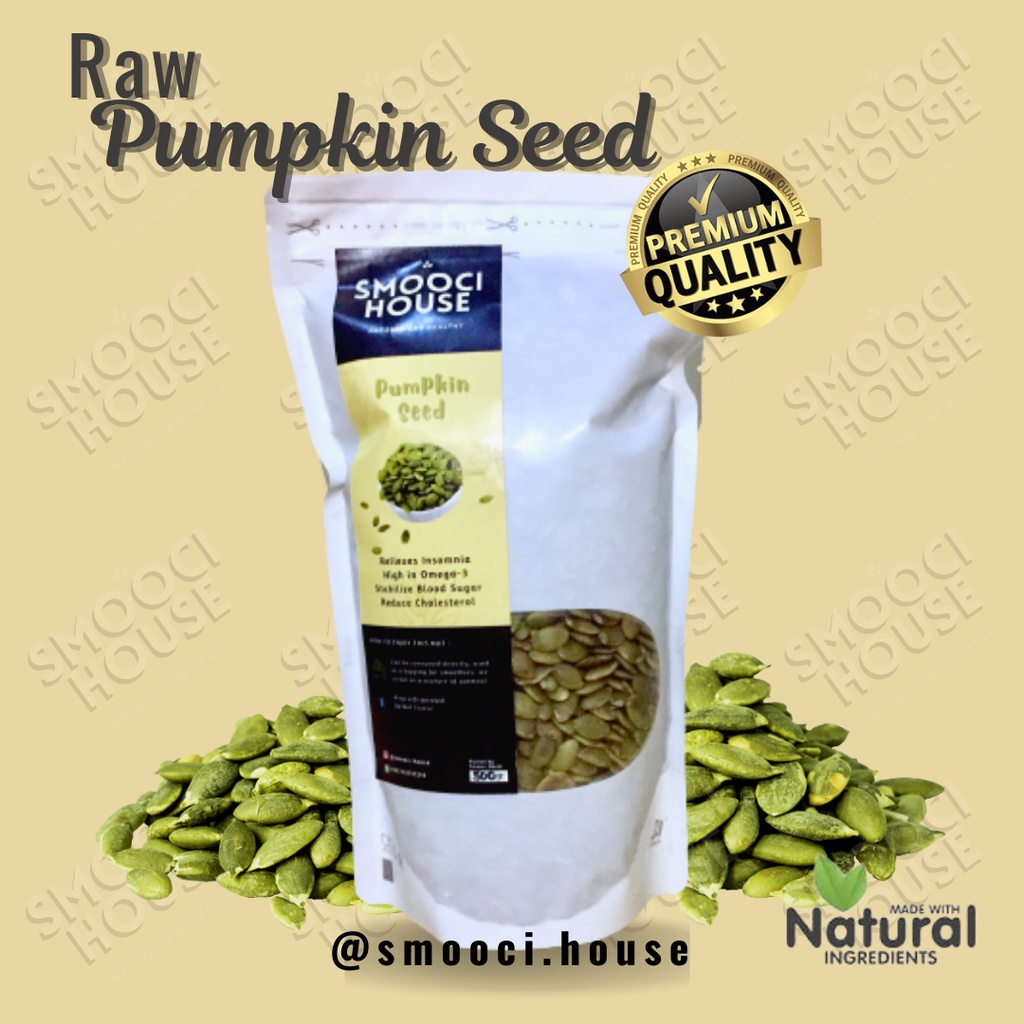 

Raw Pumpkin Seed | Biji Labu Mentah Organik 500gr