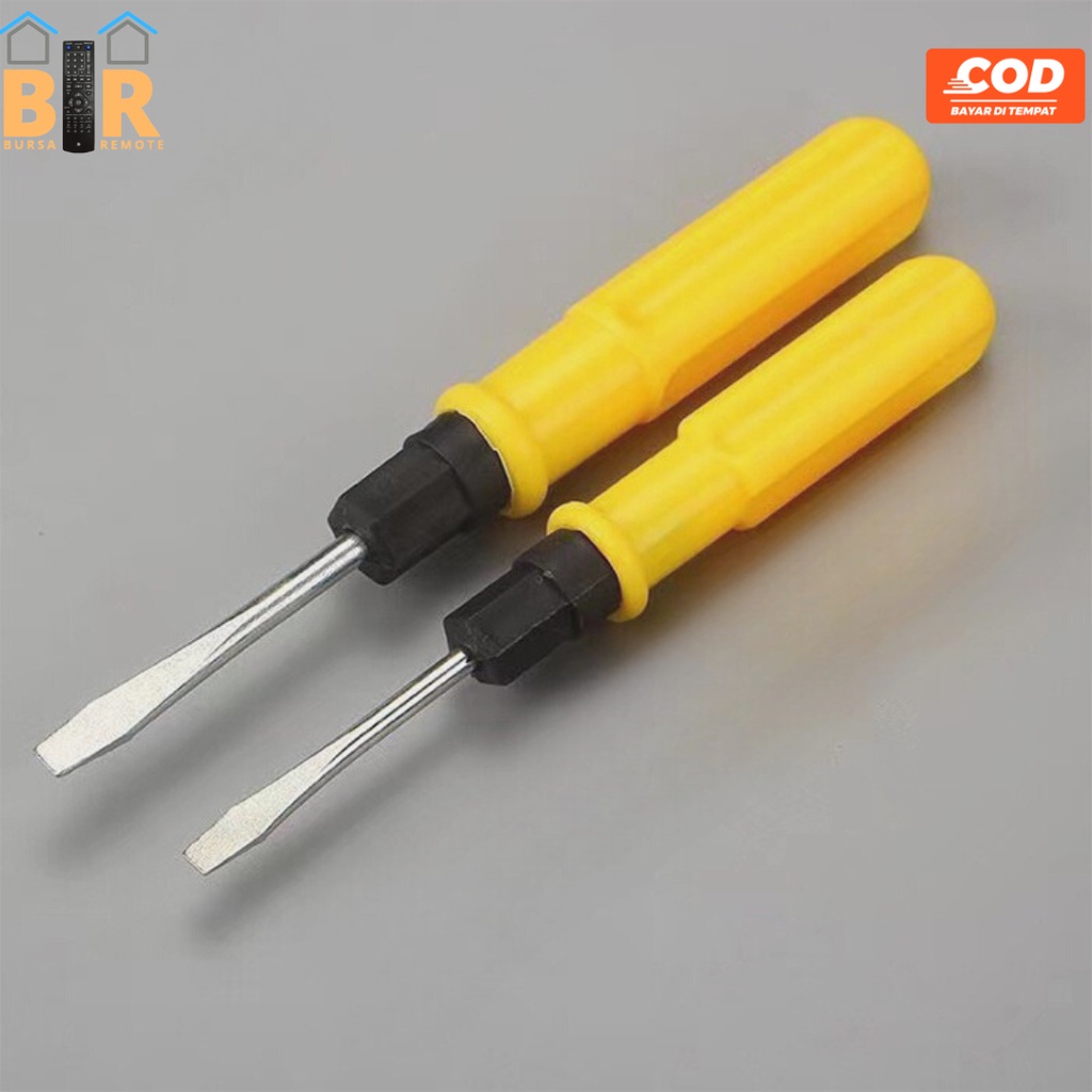 Obeng Bulak Balik Kuning 2WAY Plus Minus 4 - 5MM