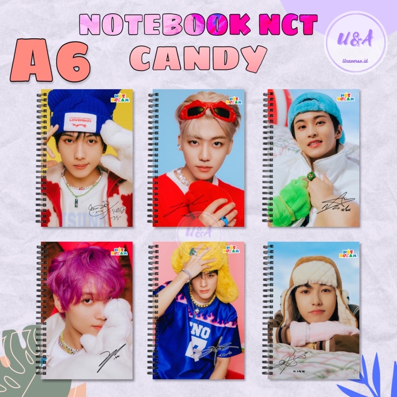 

[Unaverse] NOTEBOOK A6 NCT DREAM CANDY Buku Jaemin Jeno Haechan Murah