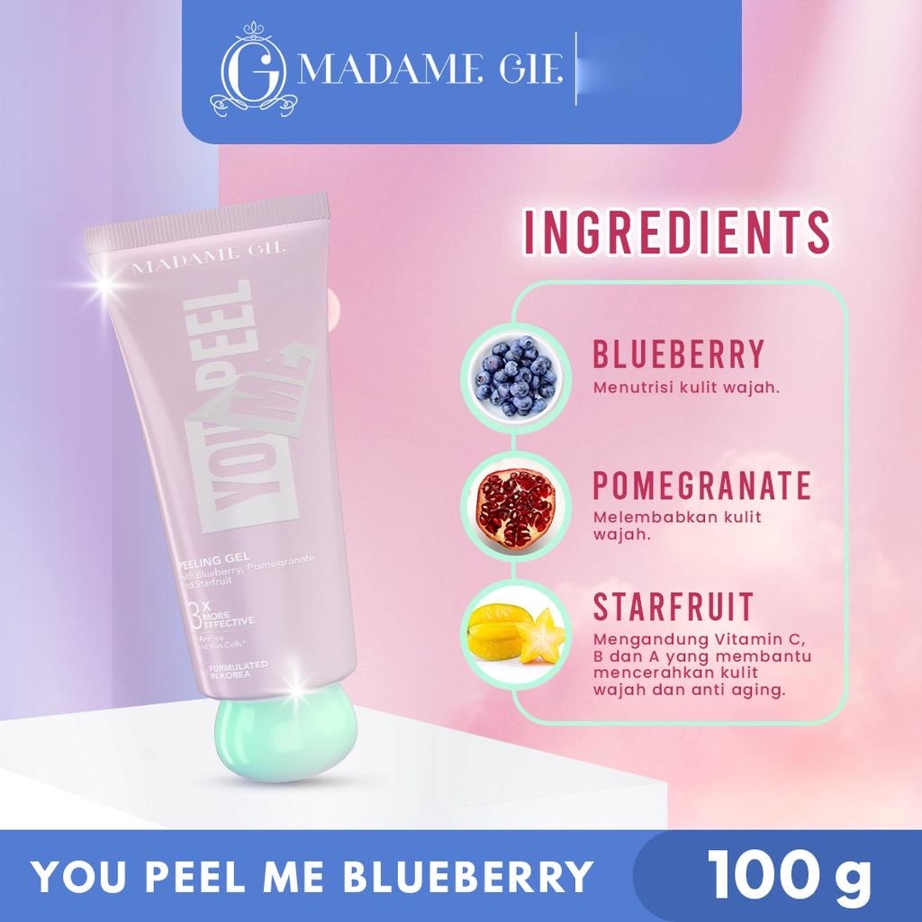 YOU PEEL ME | PEELING GEL BY MADAME GIE | EXFOLIATING GEL |  SCRUB WAJAH PEEL WAJAH