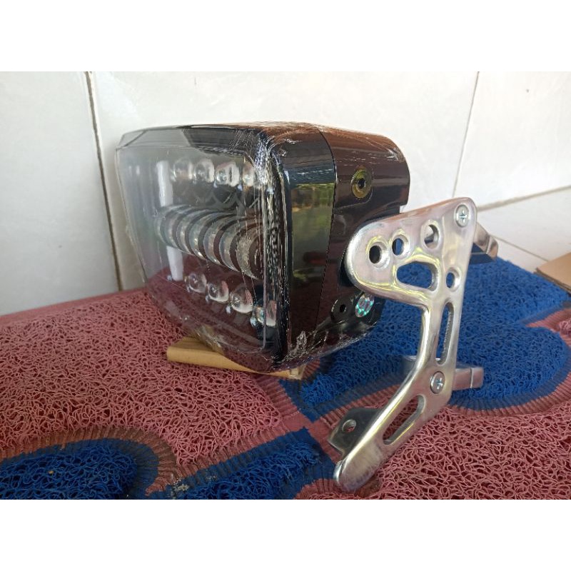 paket komplit lampu daymaker daymeker oval rx KING + breket dudukan model Bpro TERMURAH