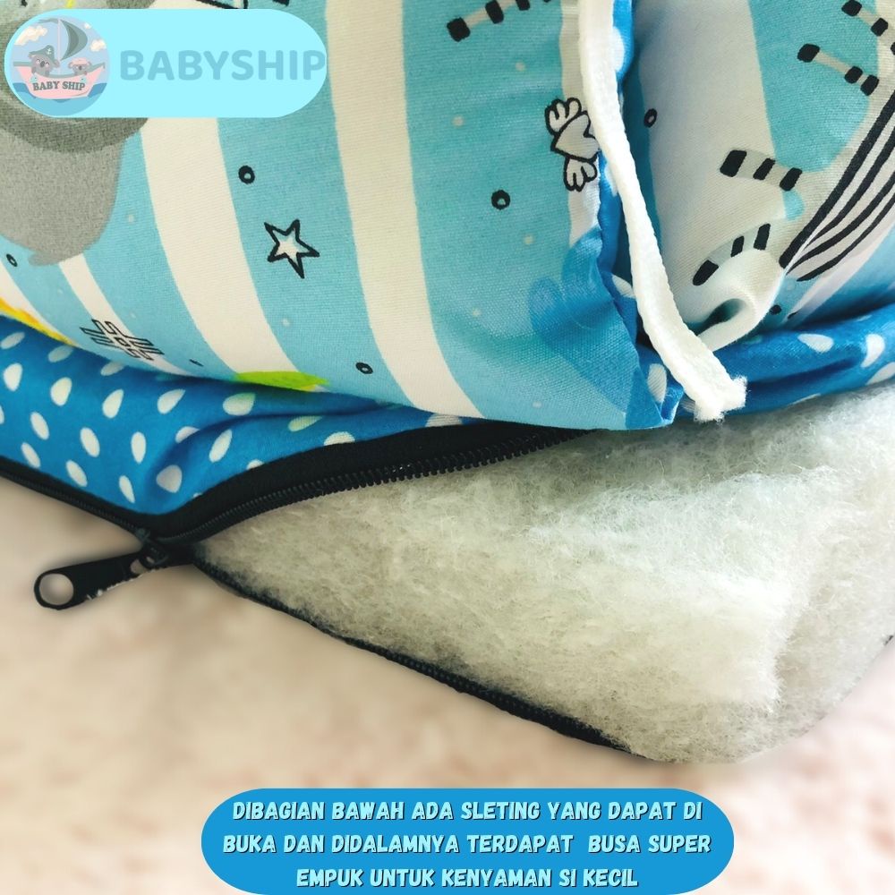 Kasur Bayi Kelambu Tenda / Tempat Tidur Bayi Set Bantal Guling Free Tas Mika [ Merk babySHip ]