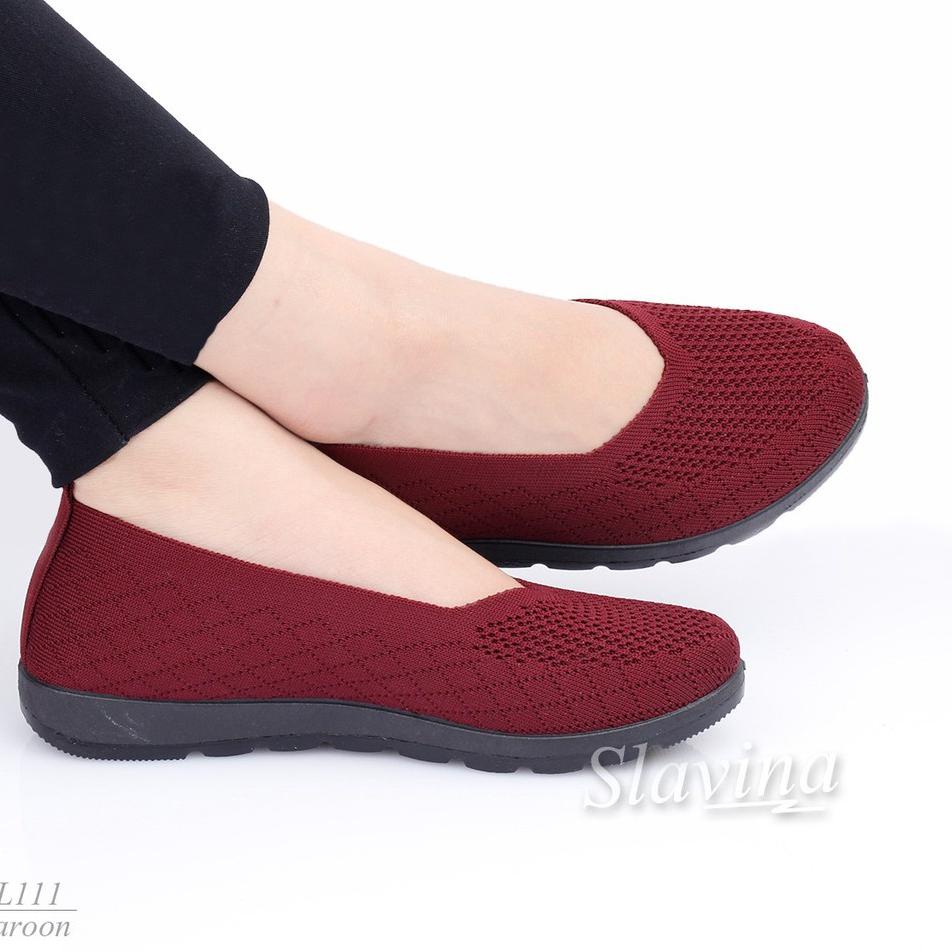 BIG SALE - Ivony Seivona - TL111(POLOS) Sepatu Slip On Slavina