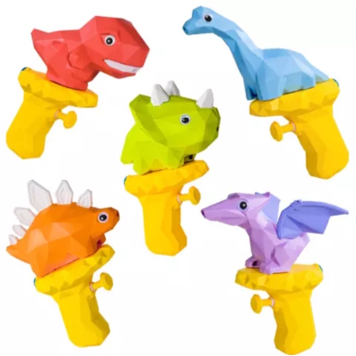 Mainan pistol air dinosaurus, Water gun dinosaurs mosaik, tembak air - Mainan Air Anak Dinosaurus - Pistol Air