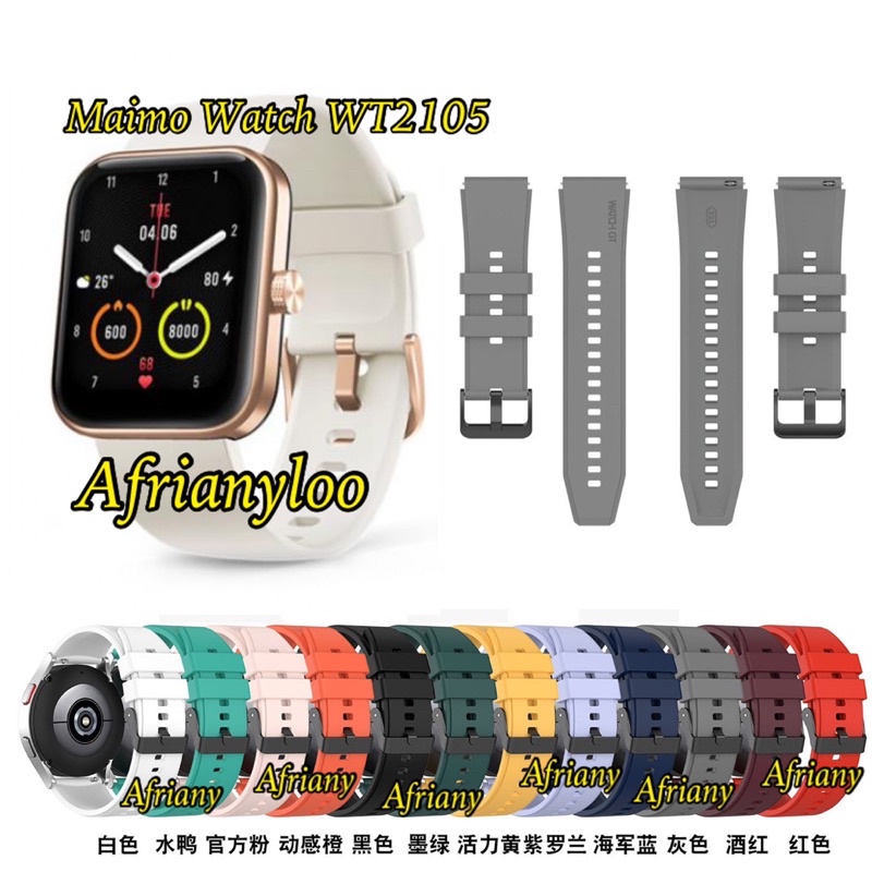 Strap Maimo Watch WT2105 Rubber Tali Jam Tangan
