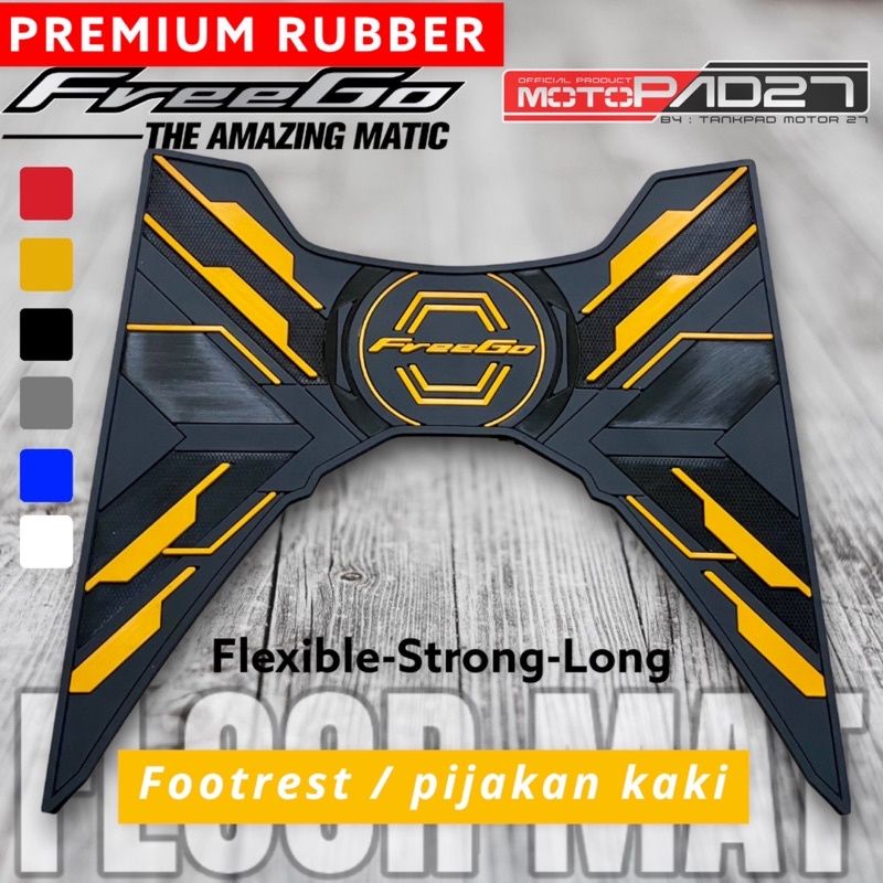 Motopad27 Karpet Freego 125 New Alas Kaki New Freego 125 Footrest mat Pijakan Kaki Yamaha Freego  125 New