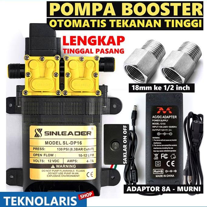 New Pompa Booster Shower Pendorong Otomatis Sinleader Dualpump
