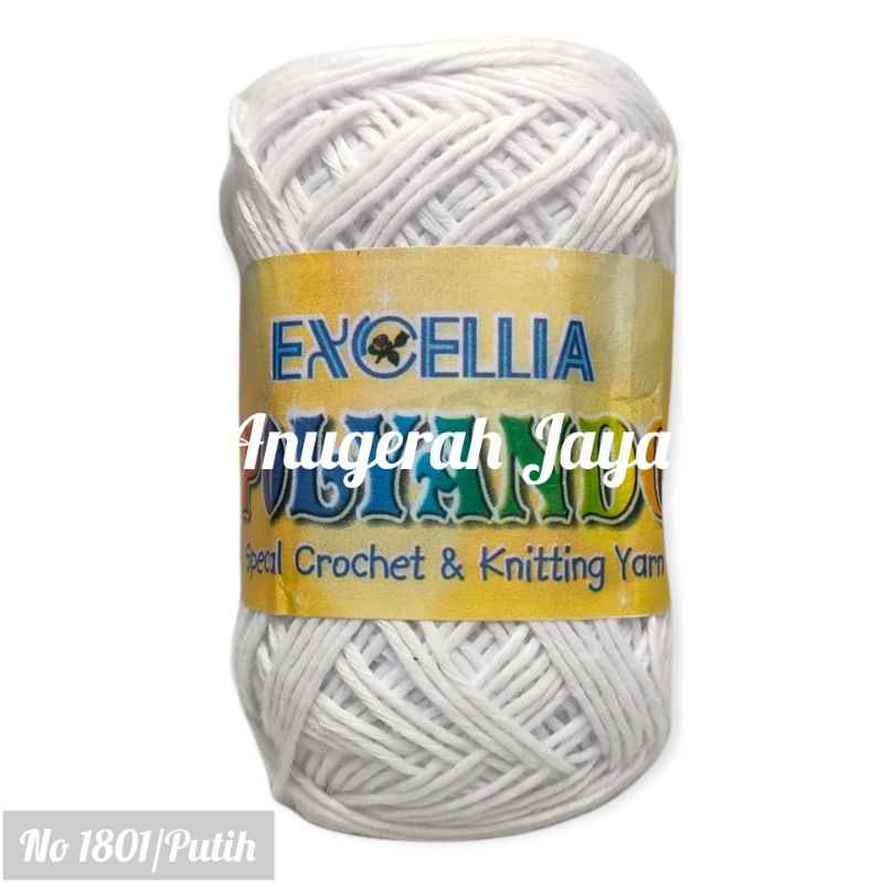 Benang Rajut Polyando No 1801/Putih