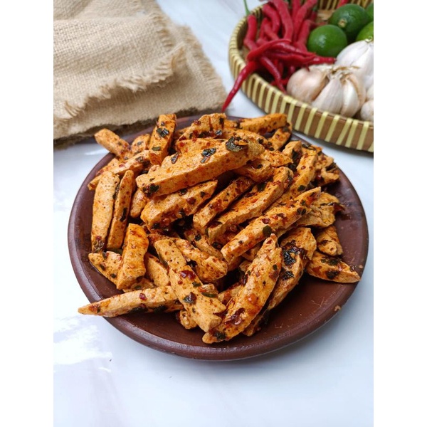 

Basreng Sapi mix Ayam Pedas Daun Jeruk 125gram