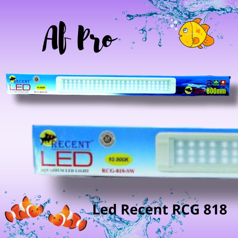 PROMO MURAH.Lampu Led Aquarium Aquascape RECENT RCG 818