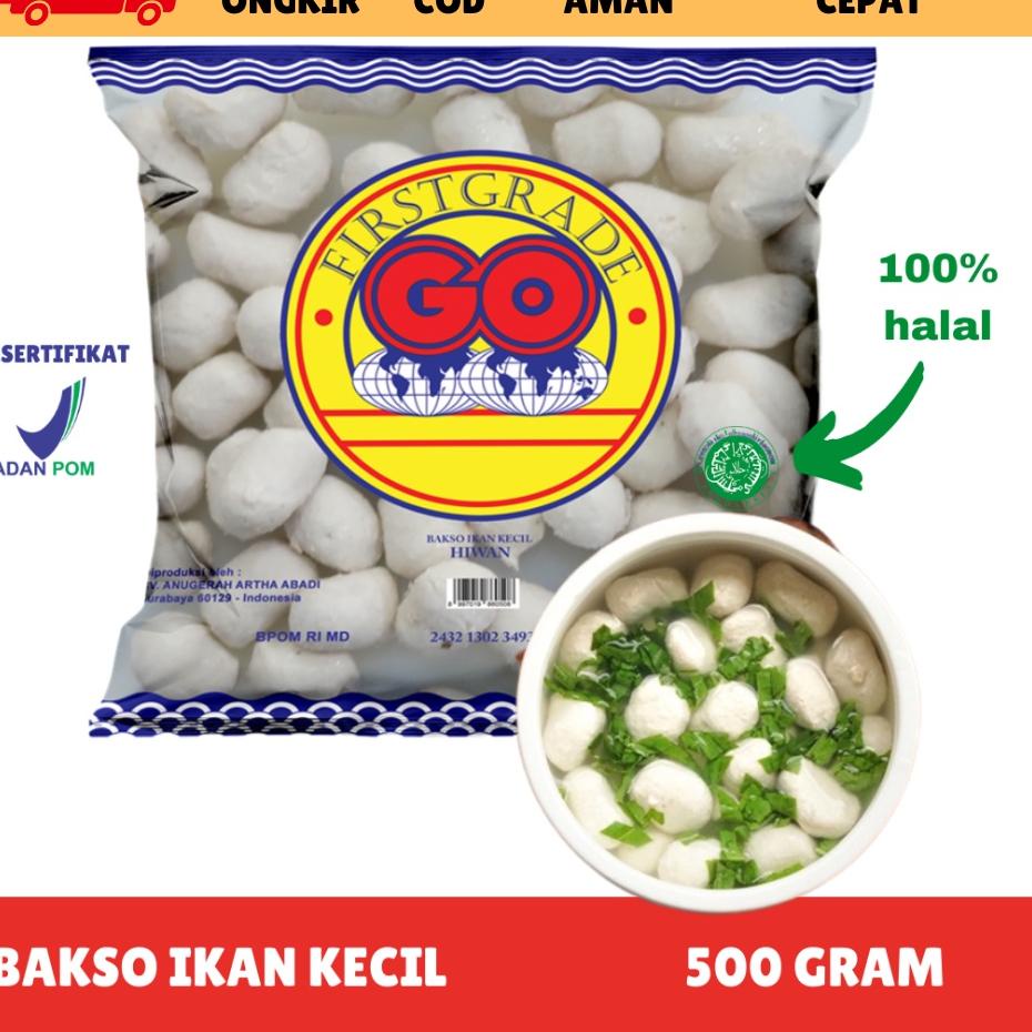 

✔✔SALE✔✔ [FROZEN FOOD GO] BAKSO IKAN KECIL HIWAN ISI 60 (500GR) MAKANAN INSTAN SOSIS|NUGGET BPOM HALAL