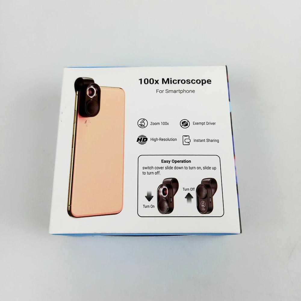 APEXEL Lensa Kamera Smartphone Mikroskop 100x with Clip - APL-MS001