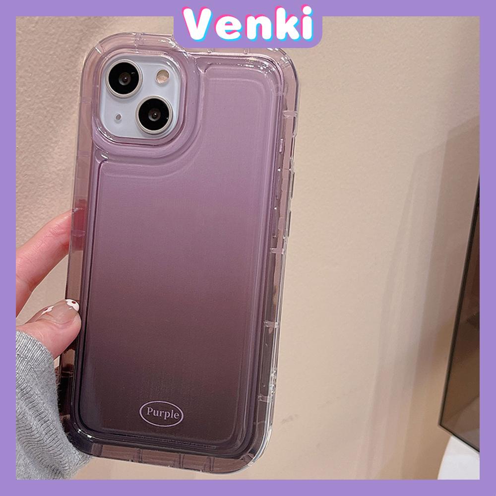 Case For iPhone 14 Pro Max TPU Soft Jelly Airbag Case Purple Gradient Transparent Case Camera Protection Shockproof For iPhone 14 13 12 11 Plus Pro Max 7 Plus X XR