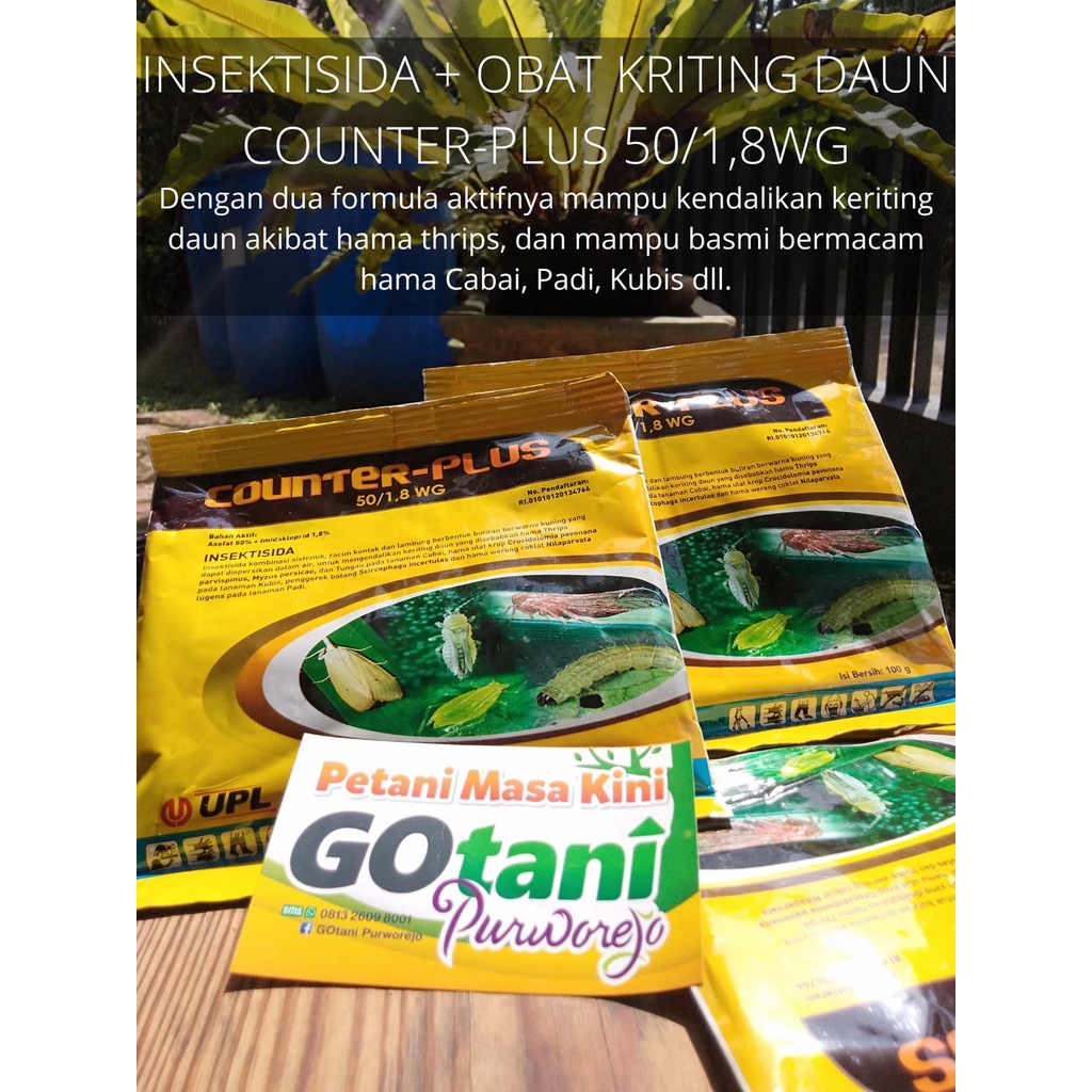 Jual COUNTERPLUS INSEKTISIDA + OBAT KERITING DAUN Shopee Indonesia