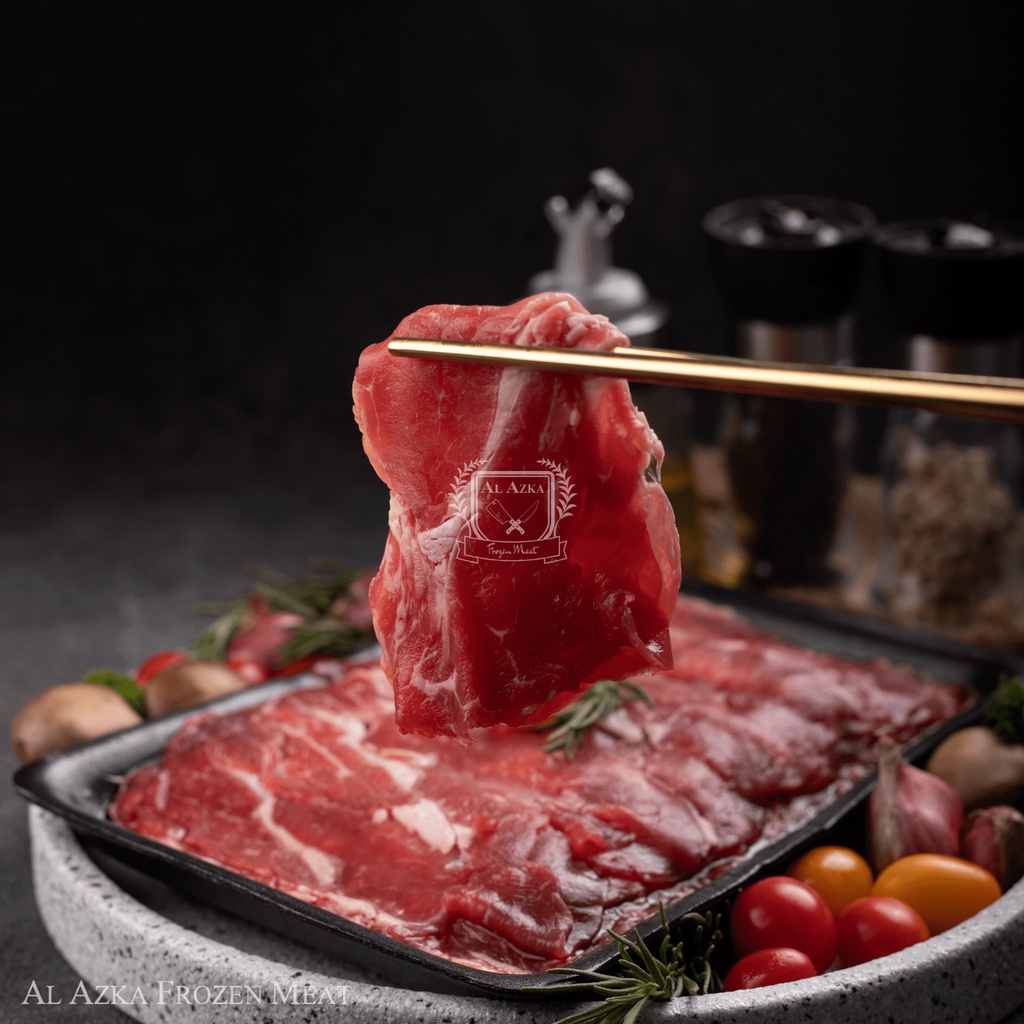 

Daging Slice Impor / Yakiniku Sukiyaki Shabu Sliced / Low Fat Slice 250 Gram