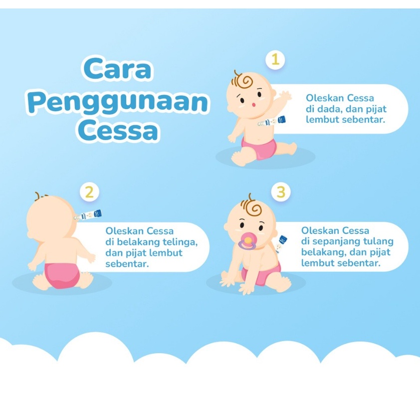 Cessa Baby Essential Oil 8ML Fever Drop Dan Cough n Flu 0-3 Tahun Penurun Demam dan Pereda Batuk Flu Bayi CBKS LC