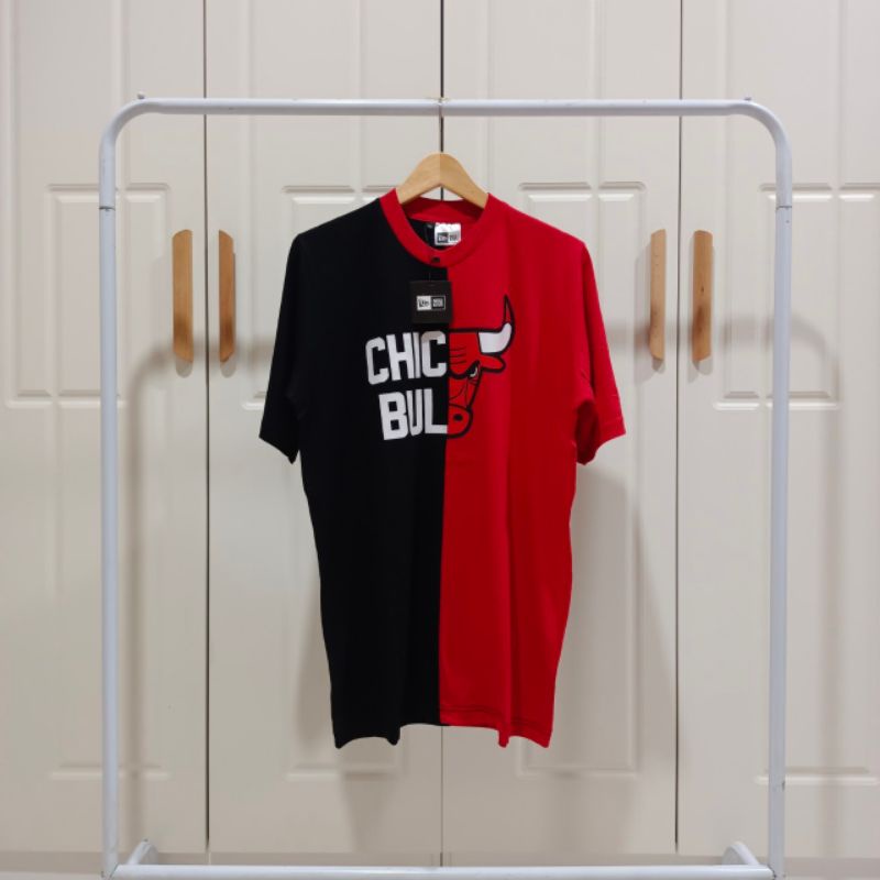 KOAS TSHIRT NEW ERA X CHICAGO BULLS LOGO BORDIR TWO COLOUR 24S