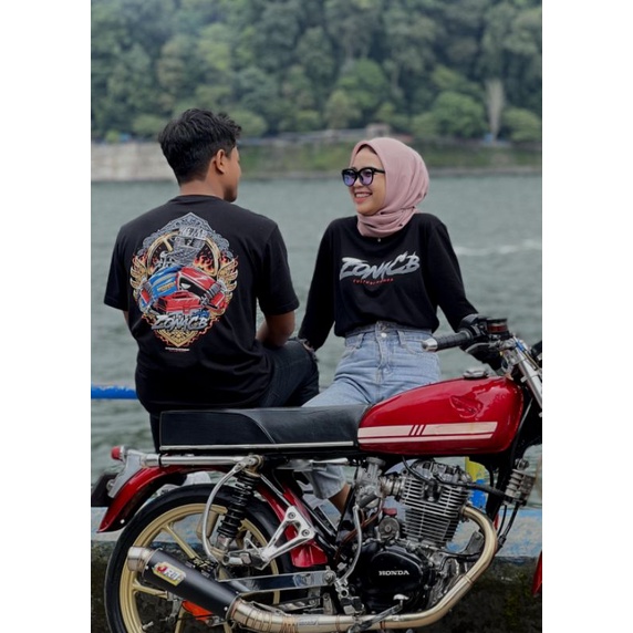 kaos zona cb original / tshirt cb gl megapro tiger herex Indonesia gank / kaos zonacb original