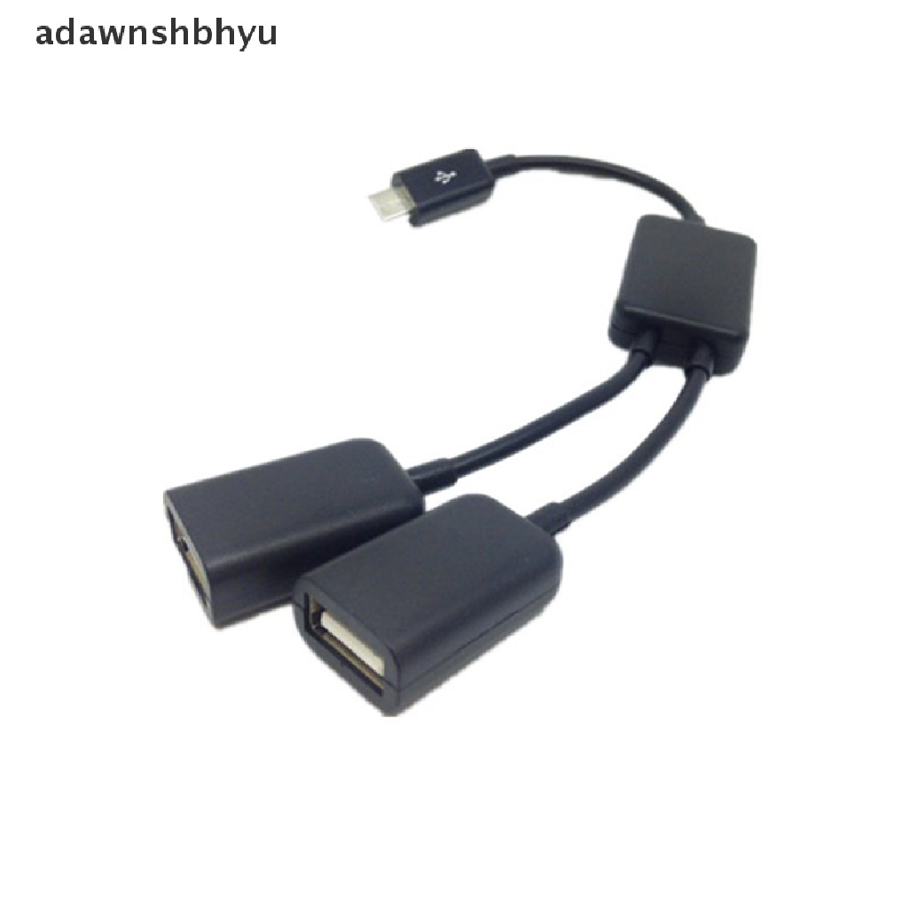 Adawnshbhyu Kabel Adaptor Hub Hub OTG USB Mikro Ganda Untuk Tablet PC Dan Smart Phone ID