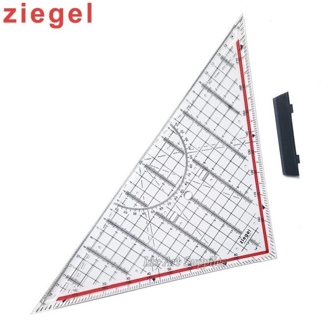 

Ziegel Penggaris Segitiga Pegangan Besar