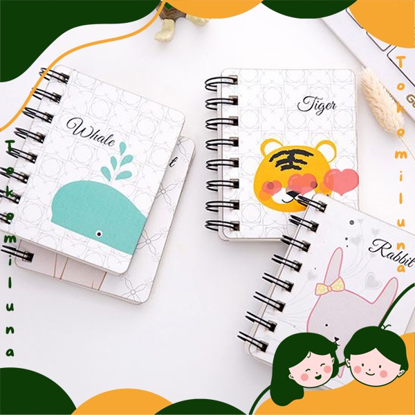 

Buku Tulis Mini Notebook Memo isi 80 Lembar Catatan Kecil Cute Zoo Animal Lucu HB528