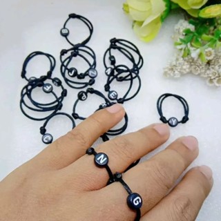 Image of Cincin Couple Cincin Inisial Lengkap A - Z Pasangan Souvenir Hadiah Ulang Tahun Persahabatan