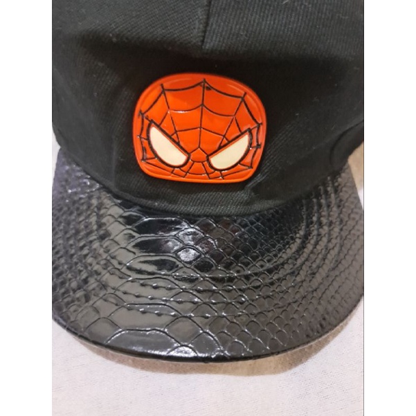 Topi anak spiderman logo besi like new