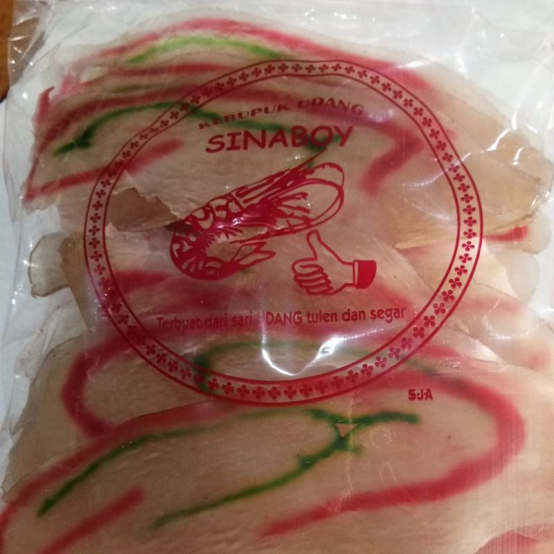 

Paket Kerupuk Udang Sinaboi 10 bks cap jempol warna / Krupuk Bagan halal asli sinaboy keripik udang