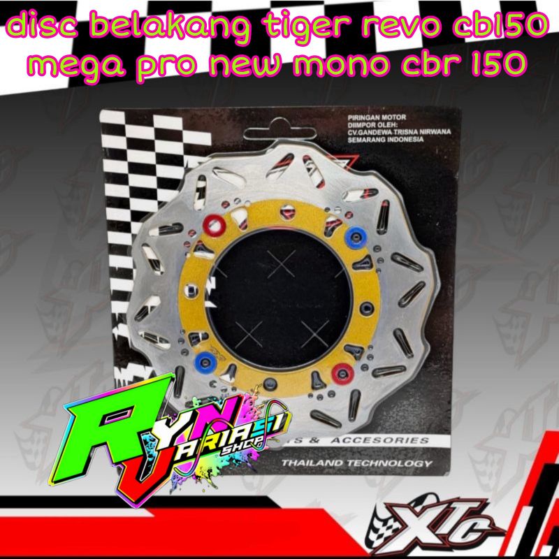 disc piringan belakang standar variasi md kaki monel warna motor tiger revo cb150 r old new mega pro