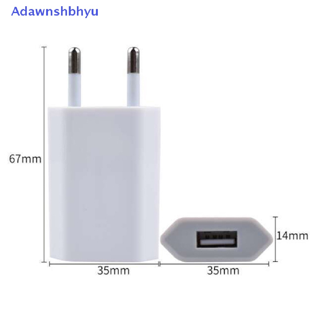 Adhyu charger Telepon USB Eropa EU Plug USB AC Travel Wall Charging Power Adapter ID