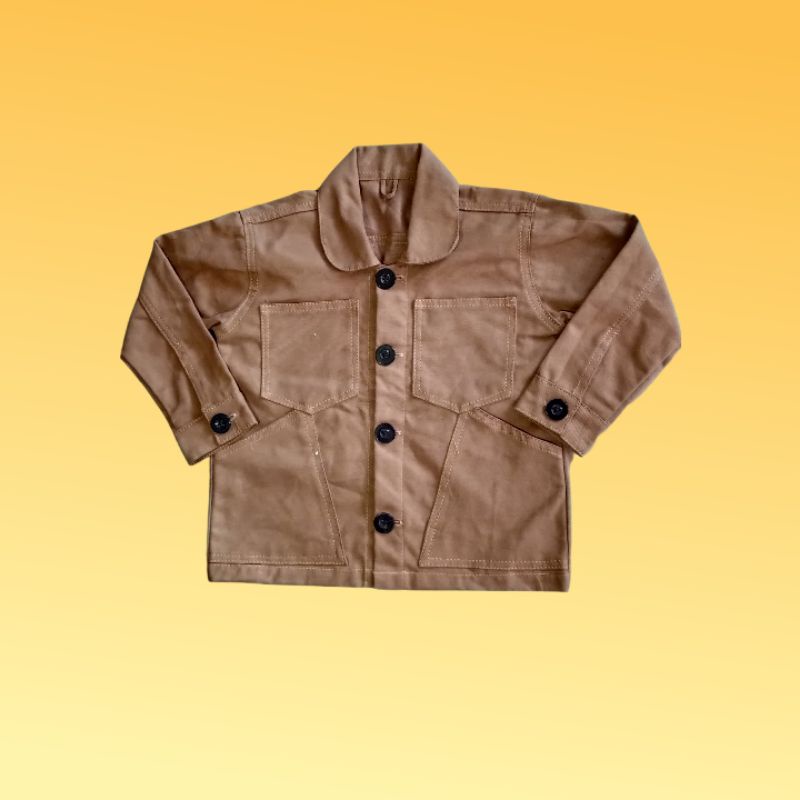 Jaket  anak  trucker Parka Camel