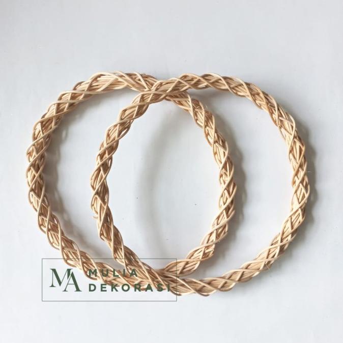 [BISA COD] Ring Rotan Lingkaran Polos Dekorasi Backdrop Lamaran Nikahan Lengkap
