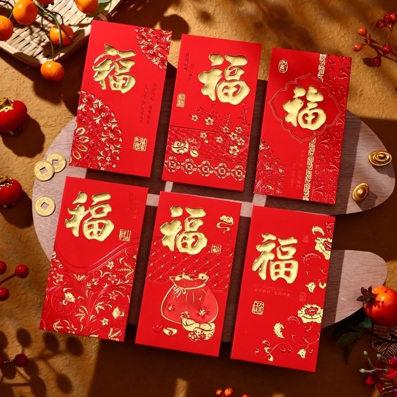 

Angpao Imlek Panjang Shio Kelinci 2023 Angpau 9 x 17cm Isi 6 pcs