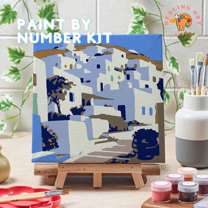 

Kanvas Paint By Number Lukisan Bangunan City Versi 2 Canvas 20X20 Cm
