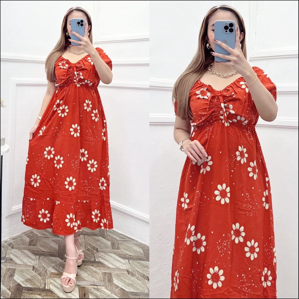 DASTER RAYON DRESS SERUT ELSA DASTER KEKINIAN VIRAL BISA COD