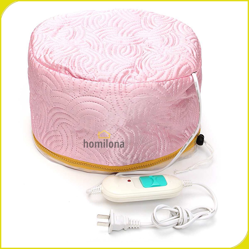 Chenyang Meiya Hot Steamer SPA Rambut Thermal Treatment Heated Cap Pink