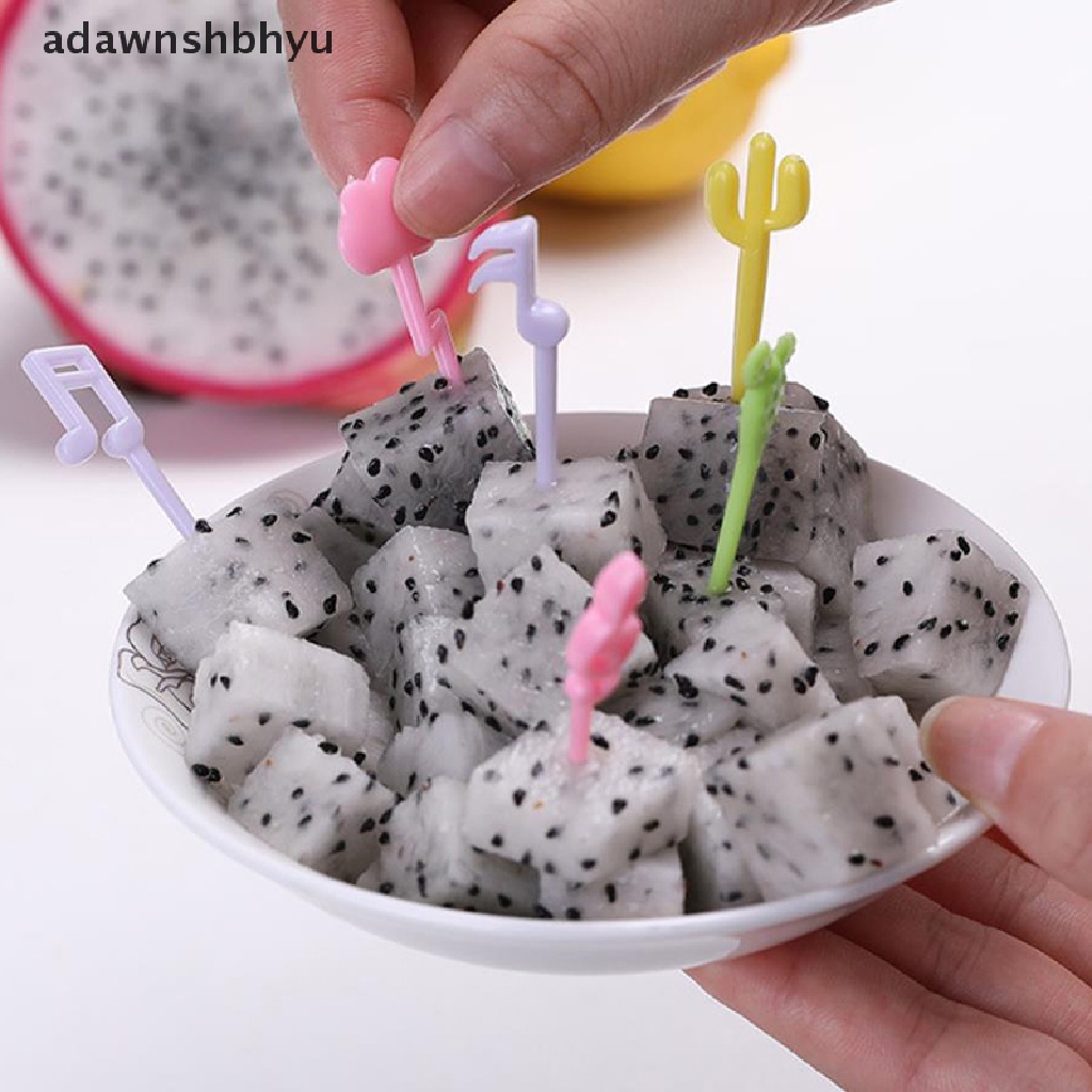 Adawnshbhyu 18 Pcs Makanan Buah Picks Garpu Bento Decor Set Anak Kue Dessert Tusuk Gigi ID