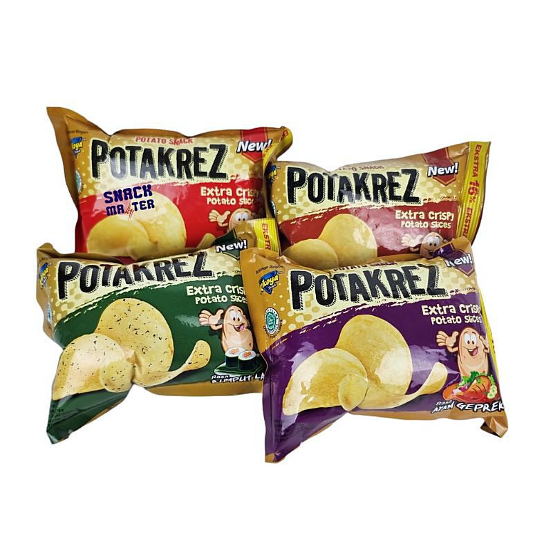 

Kikoya Potakrez Potato Snack Snack Kentang Extra Crispy - Netto 16gr x 10pcs