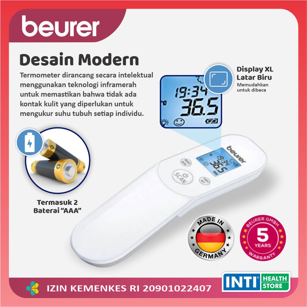 Beurer | Non Contact Thermometer FT85 | Termometer Infrared Non Kontak