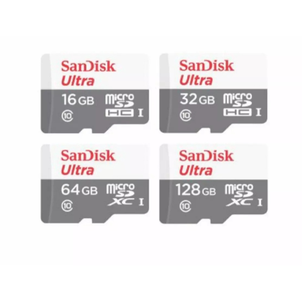 Memory Card-MMC Micro SD Class 10 48MB/s UHS -I Sandisk Ultra 8GB-16GB-32GB-64GB-128GB-Penyimpanan Data Kartu Memory HP Sandisk Ultra Class 10