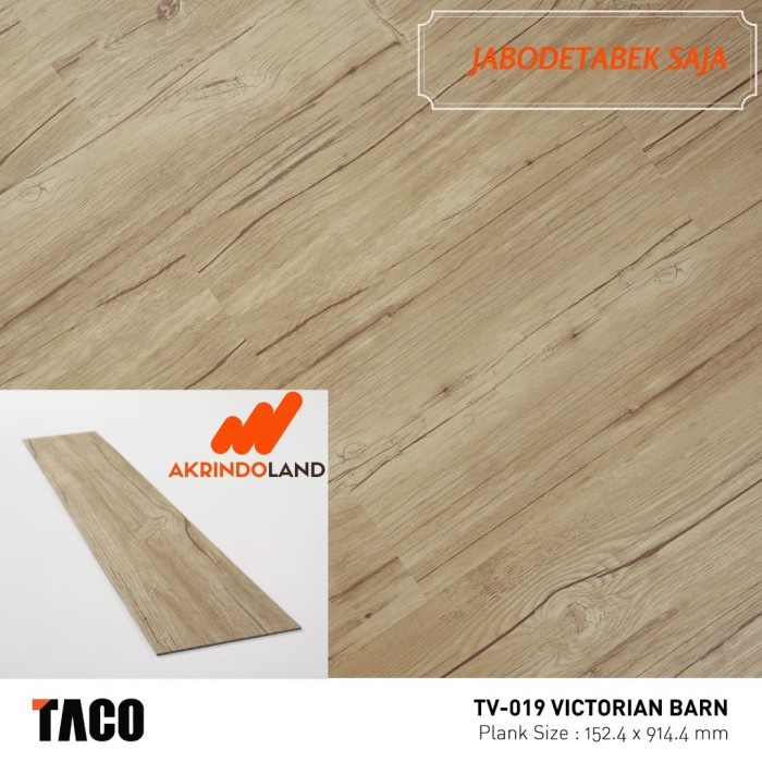 Tag Lantai Vinyl 3Mm Taco Tv-019 Victorian Barn