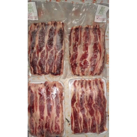

Shortplate Beef Slice 500Gr (Mixed Rib Eye)